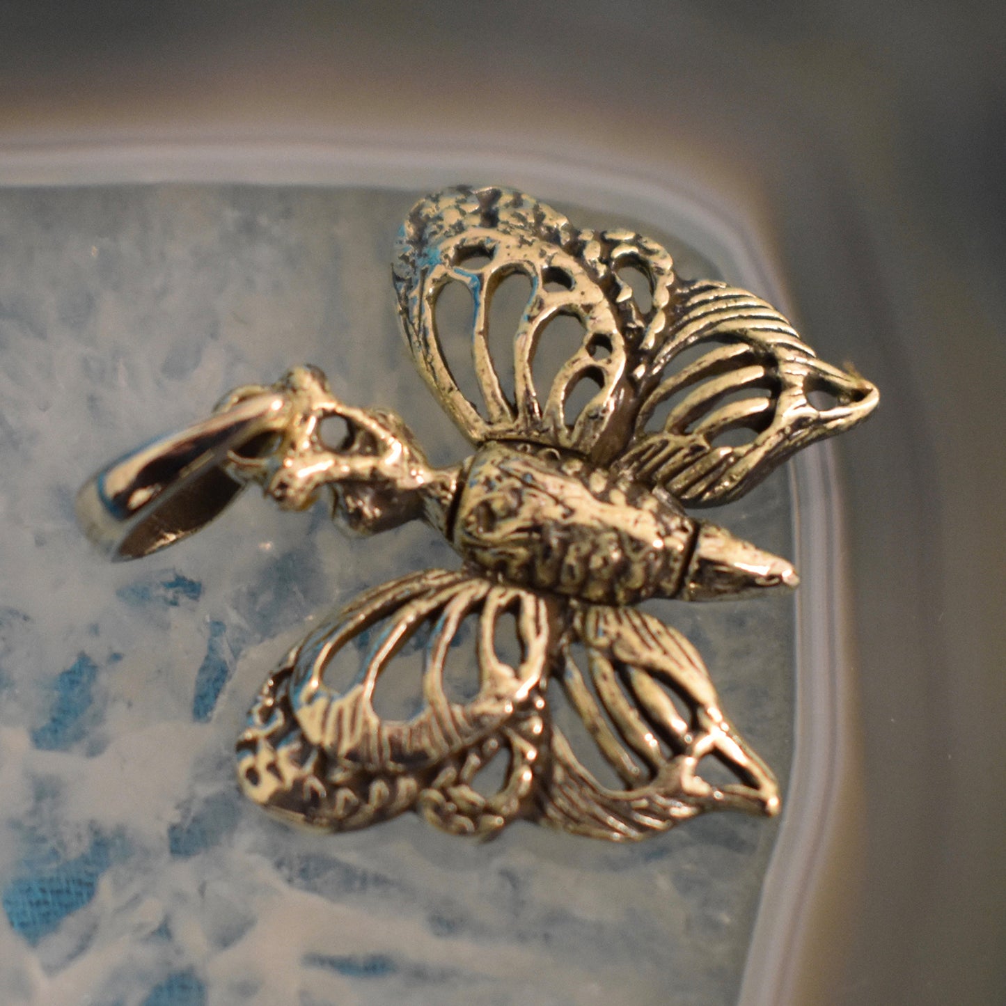 Ganesha Handicrafts, Sterling Silver Moth Pendant (925), 925-Silver moth Pendant, Womens Trending Pendant, Model Pendant collection for Women's, Women's Traditional Pendant.