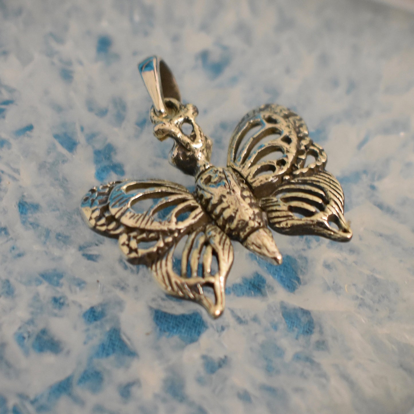 Ganesha Handicrafts, Sterling Silver Moth Pendant (925), 925-Silver moth Pendant, Womens Trending Pendant, Model Pendant collection for Women's, Women's Traditional Pendant.