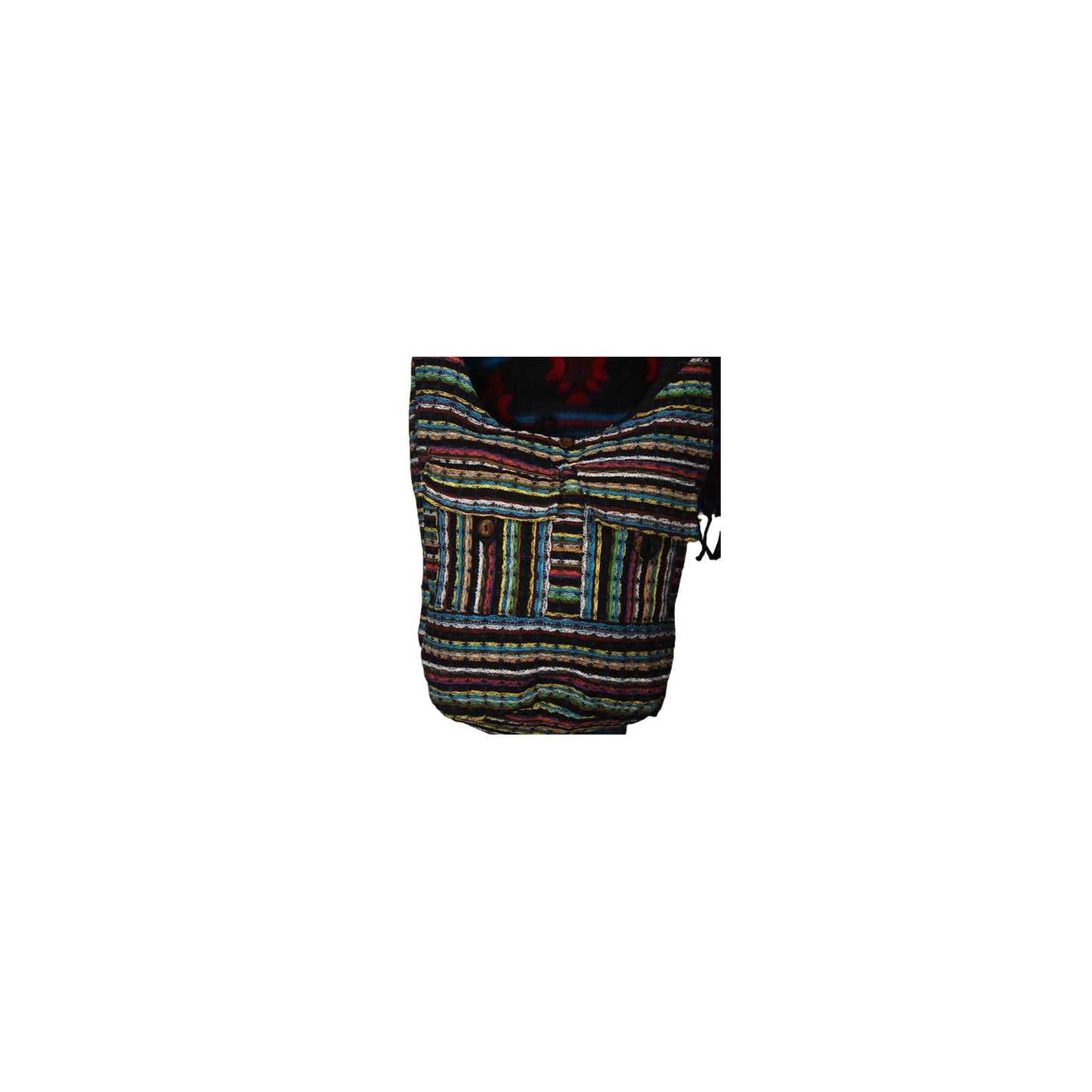Ganesha Handicrafts Stitched Pattern Messenger Bag , Bag