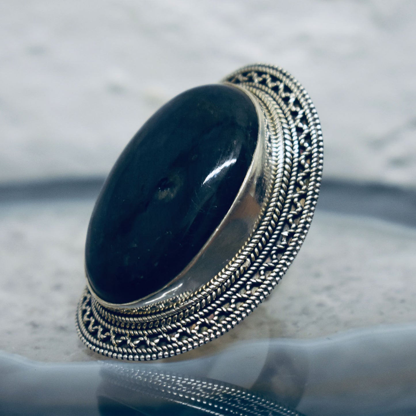 Ganesha Handicrafts, Vintage Labradorite Ring, Vintage Ring, Labradorite Ring, Womens Trending Ring, New Womens Model Ring, Womens Fashion Stylish Ring.