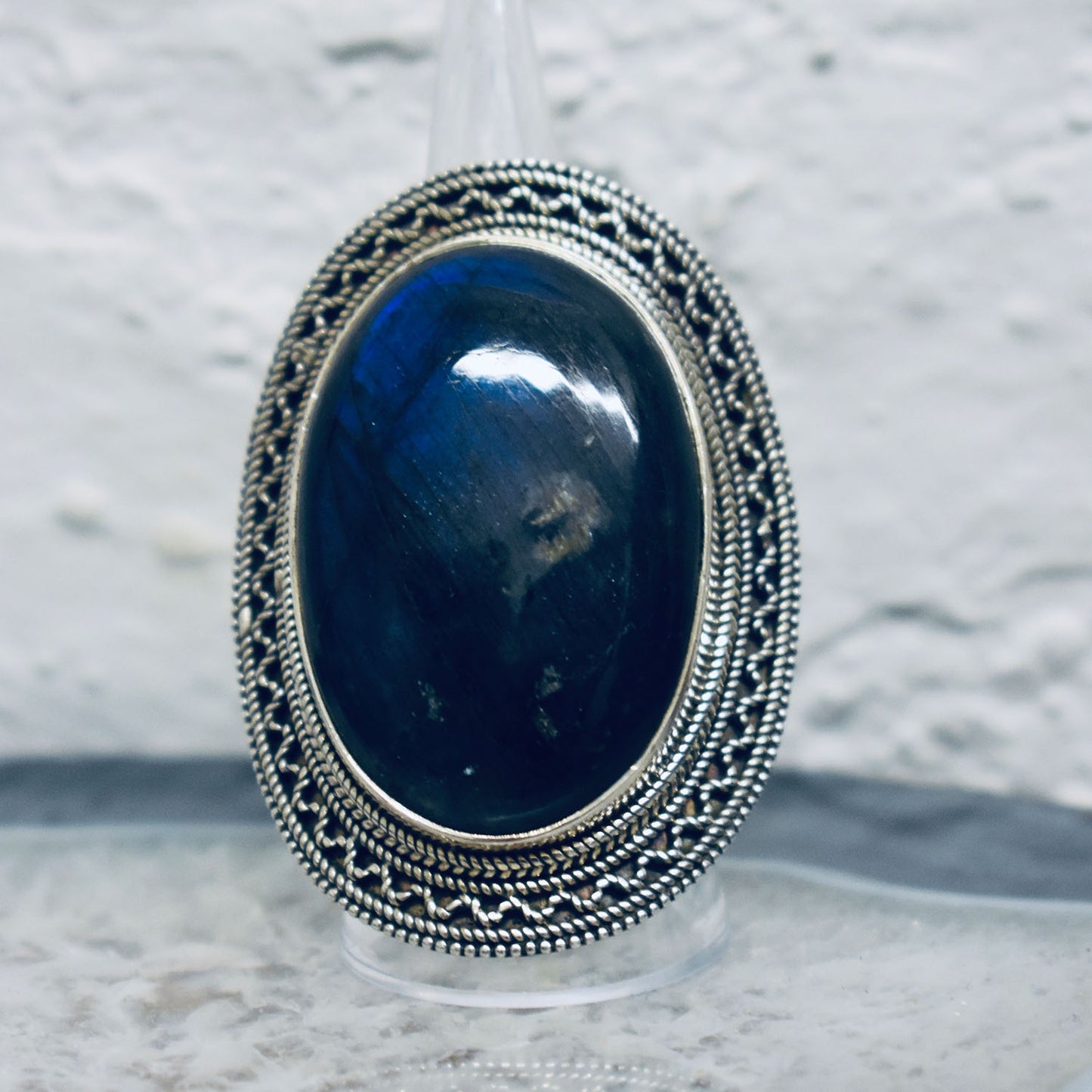 Ganesha Handicrafts, Vintage Labradorite Ring, Vintage Ring, Labradorite Ring, Womens Trending Ring, New Womens Model Ring, Womens Fashion Stylish Ring.