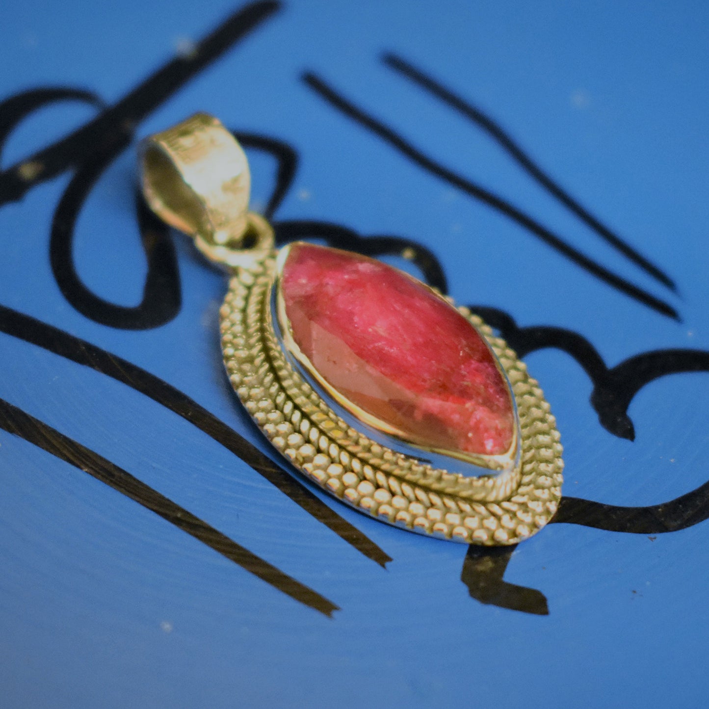 Ganesha Handicrafts, Vintage Style Pendant, Ruby Vintage Style Pendant, Ruby Pendant, Womens Trending Pendant, New Model Womens Pendant, Women Modern Pendant, Stylish Pendant for Women's.