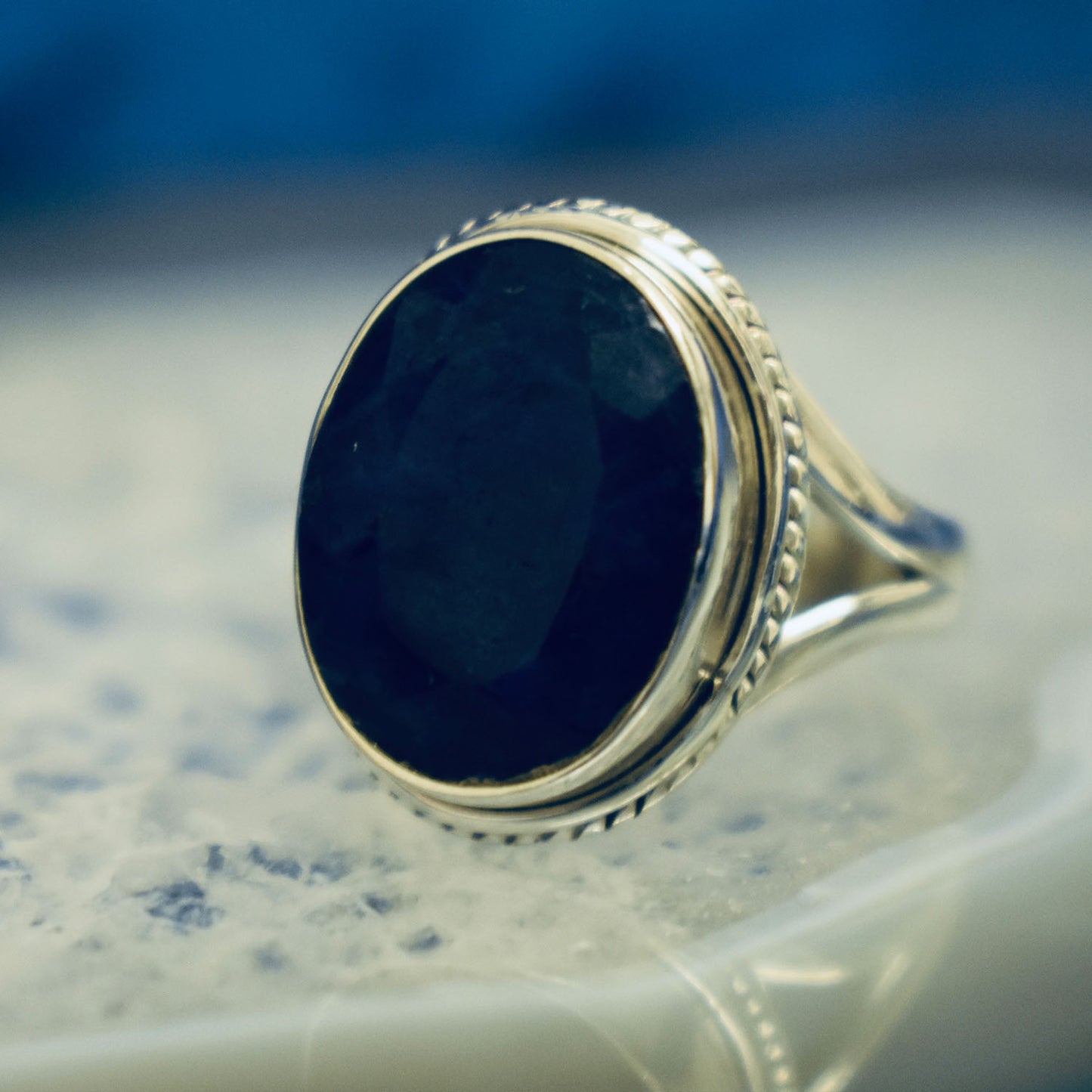 Ganesha Handicrafts, Vintage set Sapphire Ring, Sapphire Ring, Vintage Ring, Womens Ring, Women Fashion Ring, New Model Ring, Womens New Modern Ring.