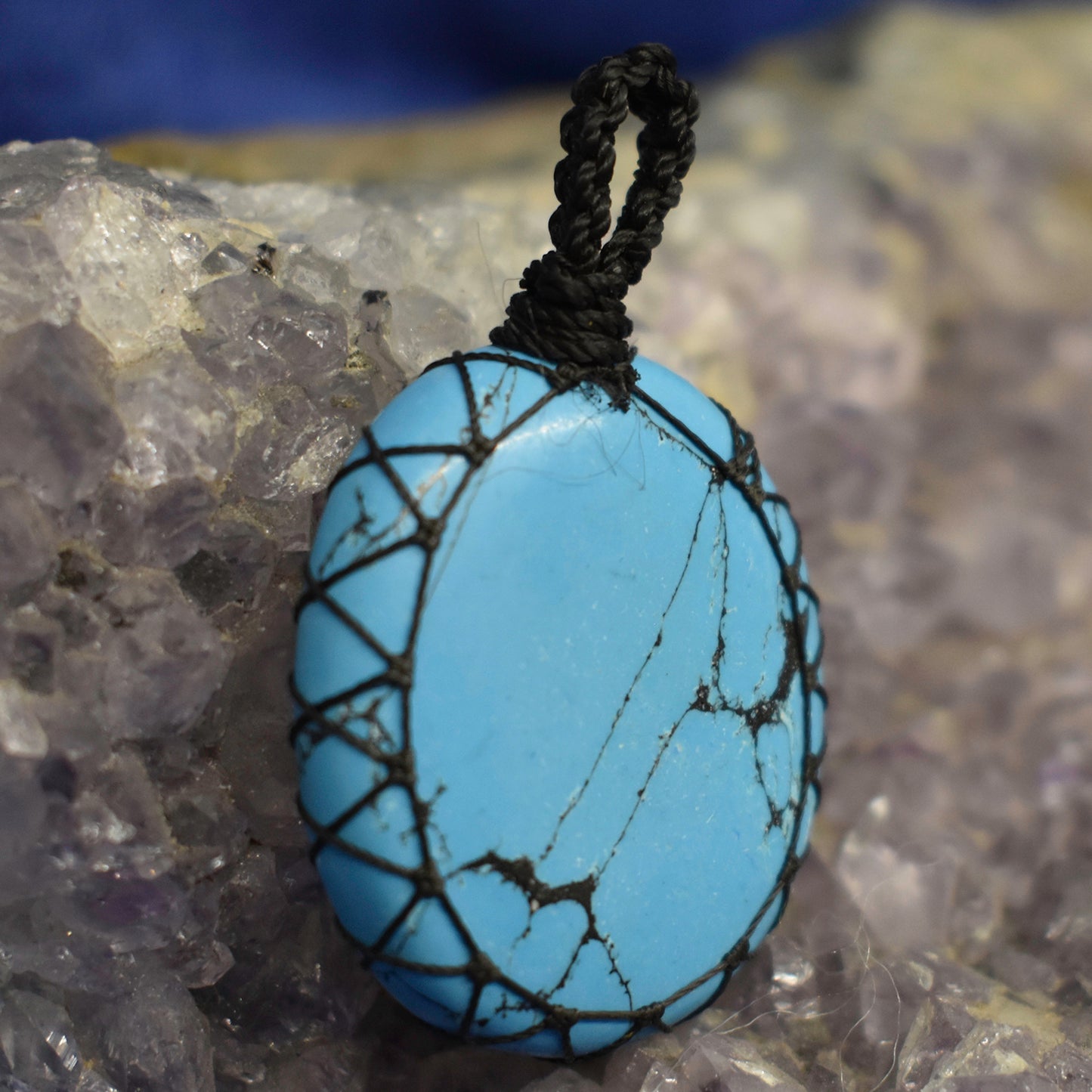 Ganesha Handicrafts, Wrapped Turquoise Pendant, Turquoise Pendant, Women's trending Pendant, New Model Women's Pendant, Womens Modern Pendant, Women's Fashion Pendant.