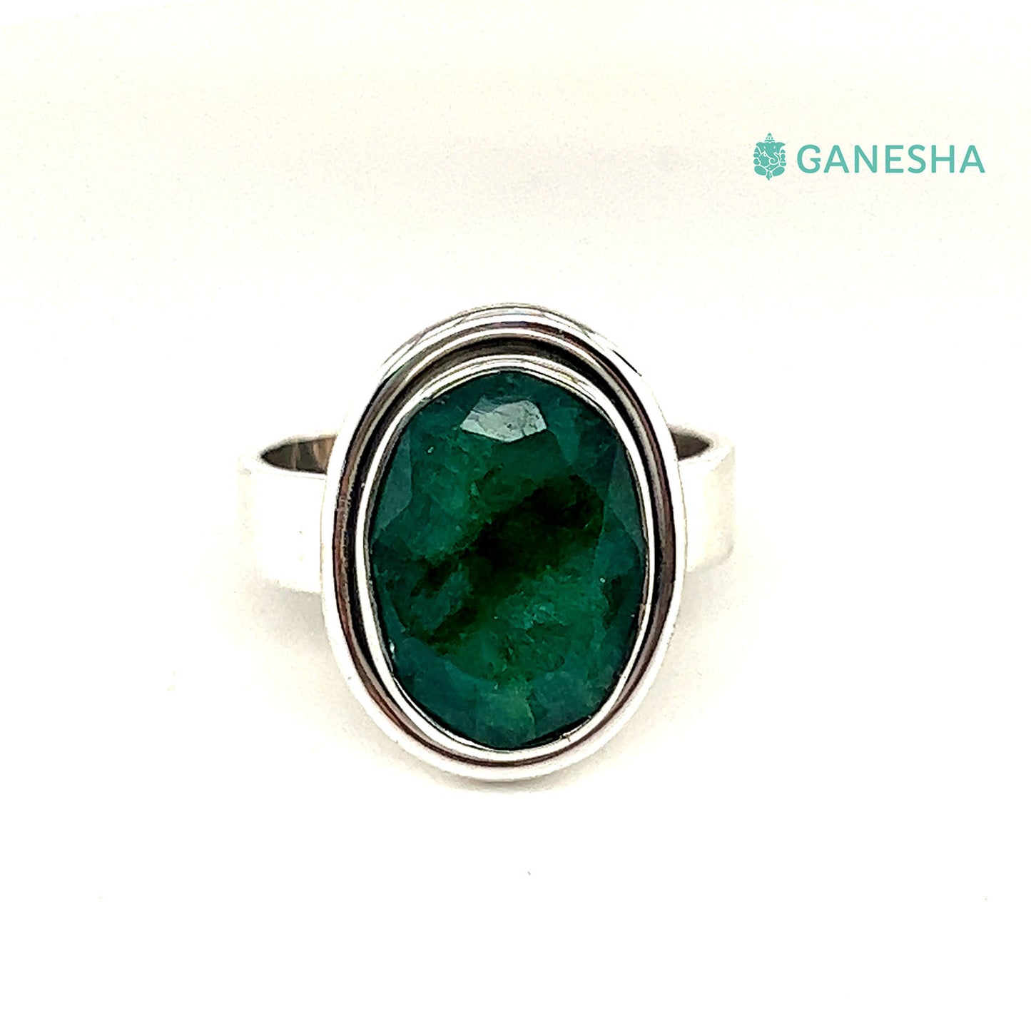 Ganesha Handicrafts, Emerald - 925 Sterling Silver Jewellery Gift Set With Free Chain, 925 Sterling Silver Jewellery Gift Set With Free Chain, Womens stylized Jewellery and Chain, Green Colour Emerald Silver Jewellery.