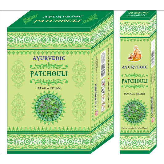 Ganesha Handicrafts-Ayurvedic Agarbatti Incense Sticks, Ayurvedic Agarbatti , Ayurvedic Agarbatti Green Patchouli, Agarbatti Incense Sticks, Green Patcholi Agarbatti Sticks.