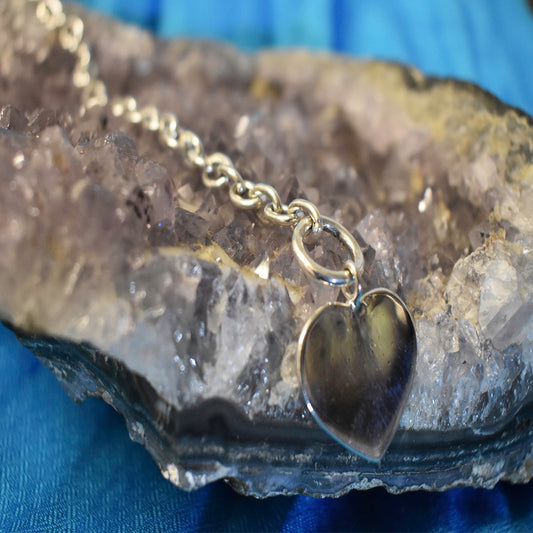 Ganesha Handicrafts, Chain with Heart 925 Sterling Silver Bracelet, 925 Sterling Silver Bracelet, Chain with Heart,  Heart Chain, 925 Sterling Silver Bracelet, Trending Bracelet.
