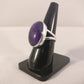 Ganesha Handicrafts,  Deep Amethyst Plain Setting Ring | Size T, Deep Amethyst Plain Setting Ring, Amethyst Ring, Women's trending Ring, New Modern Women's Ring, Women's  New Model Ring. 