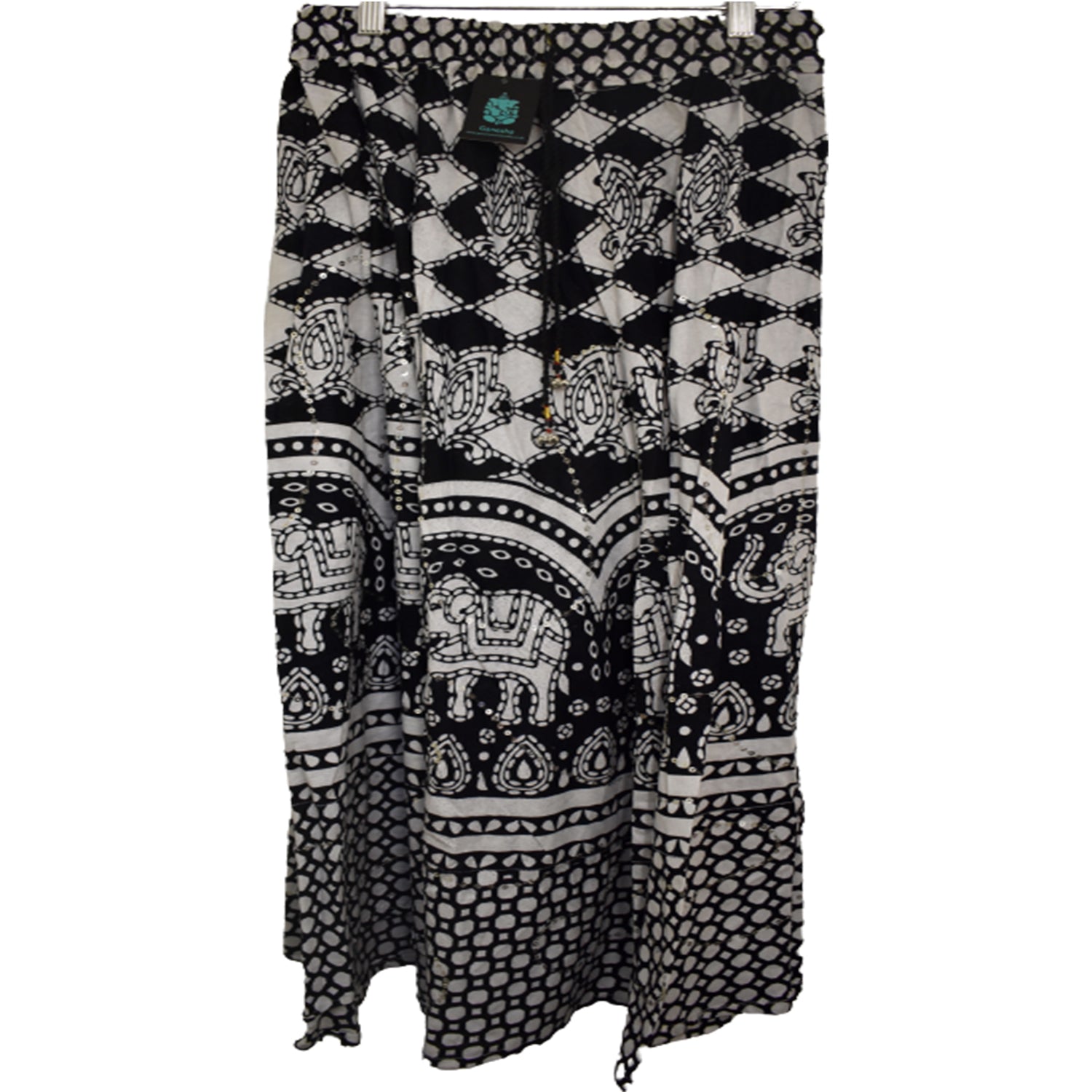 Ganesha Handicrafts, Long Cotton Skirt, Womens Fashion Cotton Skirt, Cotton Skirt, Traditional Skirt, Trending Skirt, Black Cotton Skirt. 