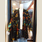Ganesha Handicrafts- Women Open cardigan super stretchable Black Multicoloured, Women open Cardigan Super Stretchable,  Open Cardigan super Stretchable for women, Block Multicoloured Open Cardigan Stretchable For Women.