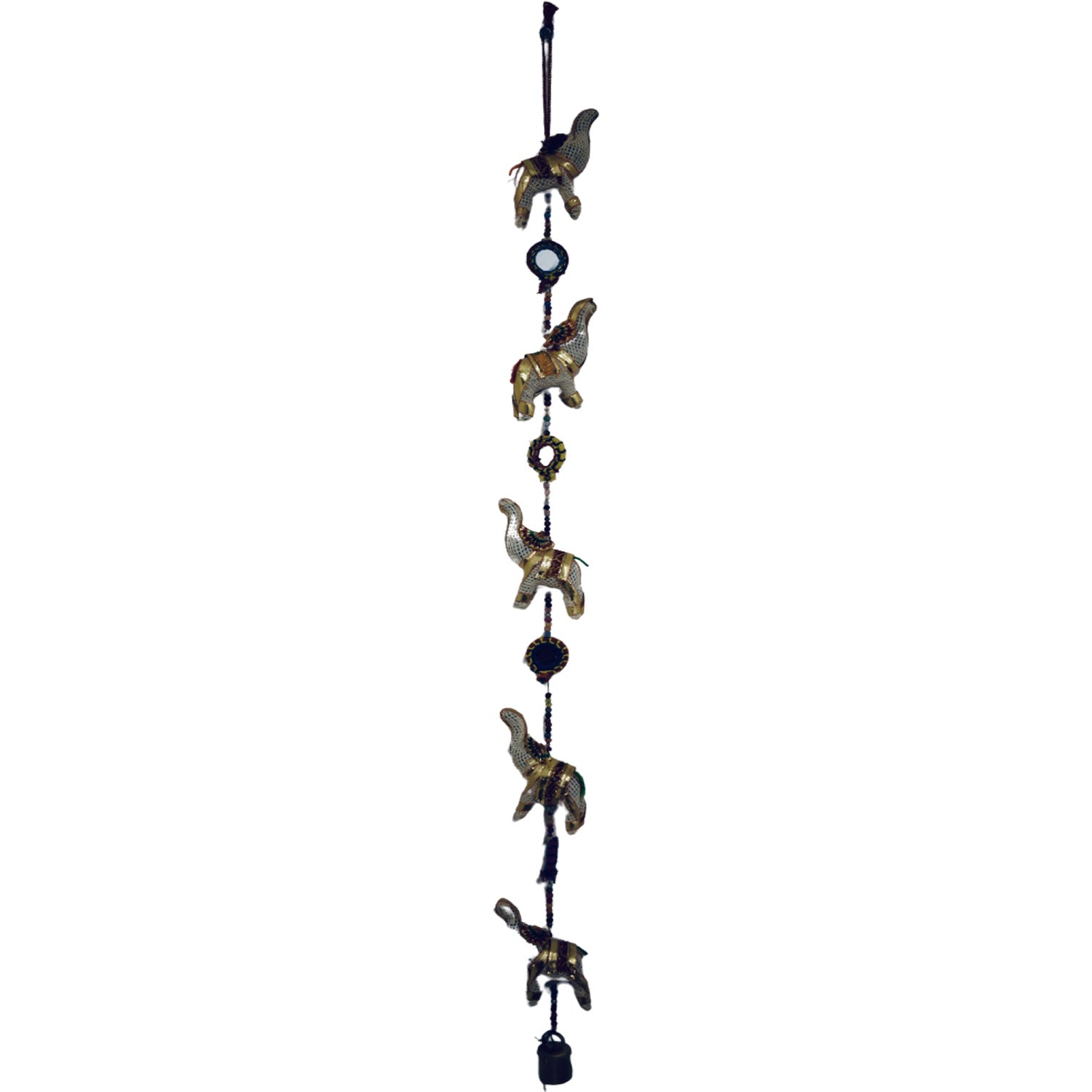 Ganesha handicrafts Mirror elephant hanging, model hanging , Elephant hanging , Mirror hanging