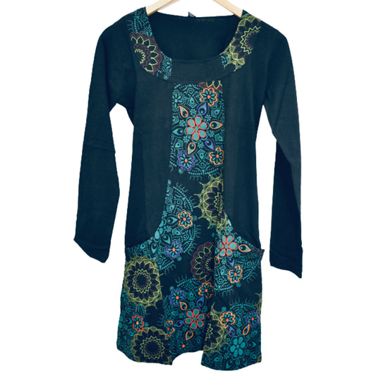 Ganesha Handicrafts Nepalse tunic style top , Stylish tunic top , Cotton tunic top , Modern top , Colourful top , Trending top