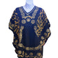 Ganesha Handicrafts, Short Kaftan-Black Top Yellow Floral, Kaftan-Black Top Yellow Floral, Black Top Yellow Floral, Women's Fashion Short Kaftan-Floral, Trending Short Kaftan Floral. 