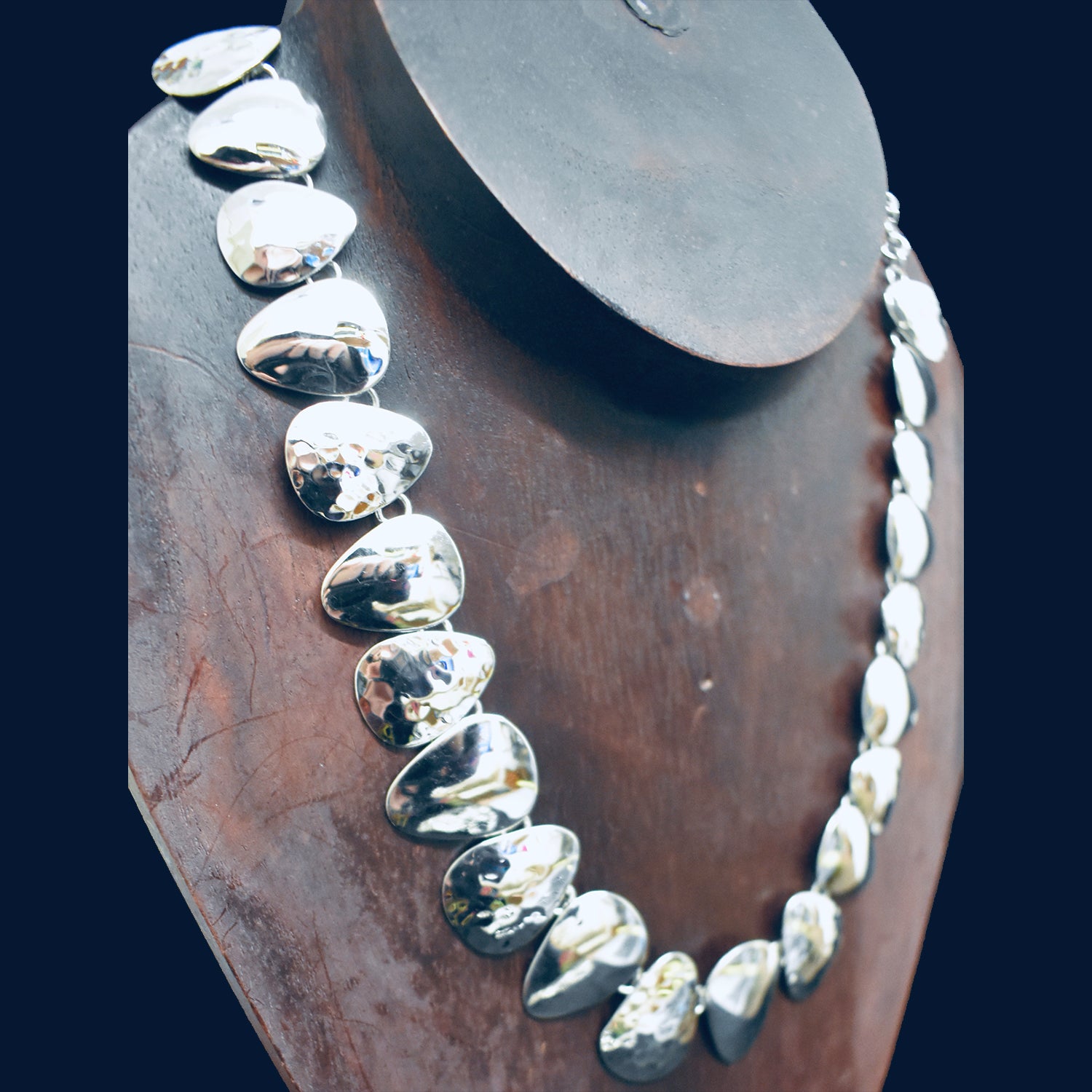 Ganesha Handicrafts, Solid Hammered Necklace, Necklace, Necklace, Women's Trending Necklace, New Model Necklace, Women's Modern Necklace, Fashion for Women's Necklace.  