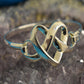 Ganesha Handicrafts, Sterling Silver Heart Knot Bangle (925), Silver Heart Knot Bangle, 925-silver Knot Bangle, Womens Trending Bangle, Womens Fashion Ring Bangle, Heart Knot Bangle.