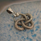 Ganesha Handicrafts, Sterling Silver Snake Knot Pendant, 925-Silver Pendant, Sterling Silver Snake Pendant, Snake Knot Silver Pendant, Bisexual Pendant, Women's Stylized Pendant, Trending Pendant.